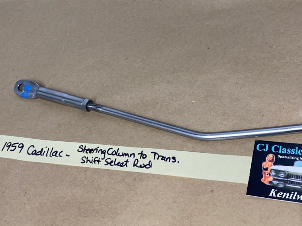 OEM 1959 Cadillac Deville Eldorado Fleetwood 390 ENGINE HYDRAMATIC TRANS STEERING COLUMN TO TRANSMISSION SHIFT SELECT ROD LINKAGE #1471388 - Image 10