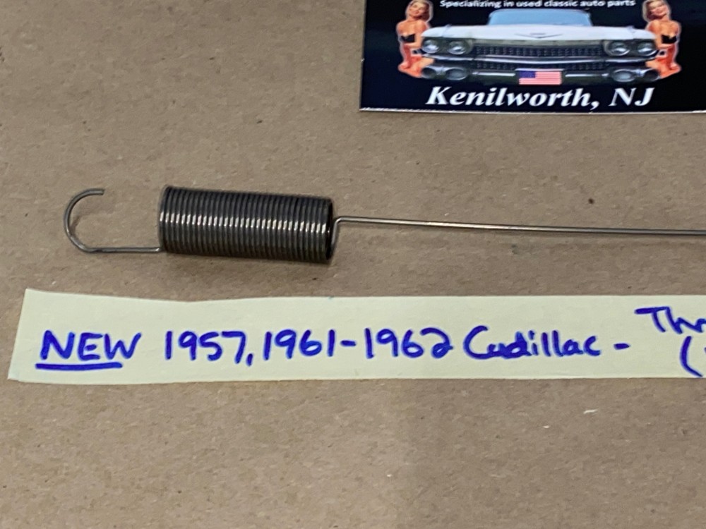 NEW 1957, 1961 1962 CADILLAC DEVILLE ELDORADO FLEETWOOD CARBURETOR ACCELERATOR THROTTLE RETURN SPRING (REPLACES GM#1467295) - Image 8