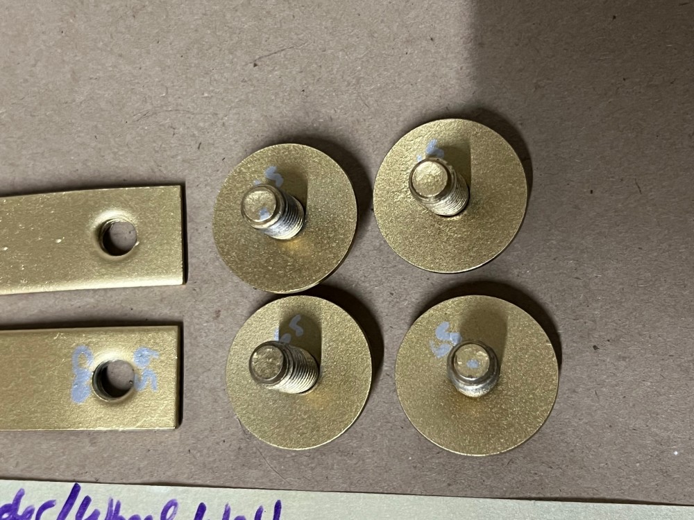 OEM 1963 1964 1965 1966 1967 1968 Cadillac Deville Fleetwood Calais 1963 1964 1965 1966 Eldorado INNER FENDER WHEEL WELL HOOD HINGE BRACKET MOUNTING STRAP RETAINERS #3511807 - Image 8
