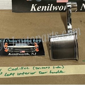 OEM 1965 1966 Cadillac Deville Eldorado Calais Fleetwood LEFT DRIVER SIDE INTERIOR CHROME DOOR HANDLE #4537108