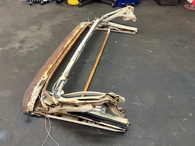OEM 1963 1964 Cadillac Eldorado Deville Fleetwood Convertible Top Frame - Image 21