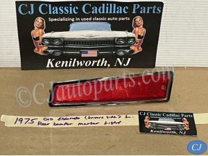 OEM 1974 1975 1976 Cadillac Eldorado LEFT DRIVER SIDE REAR BUMPER END MARKER PARK LIGHT #912161/5949157/5948391