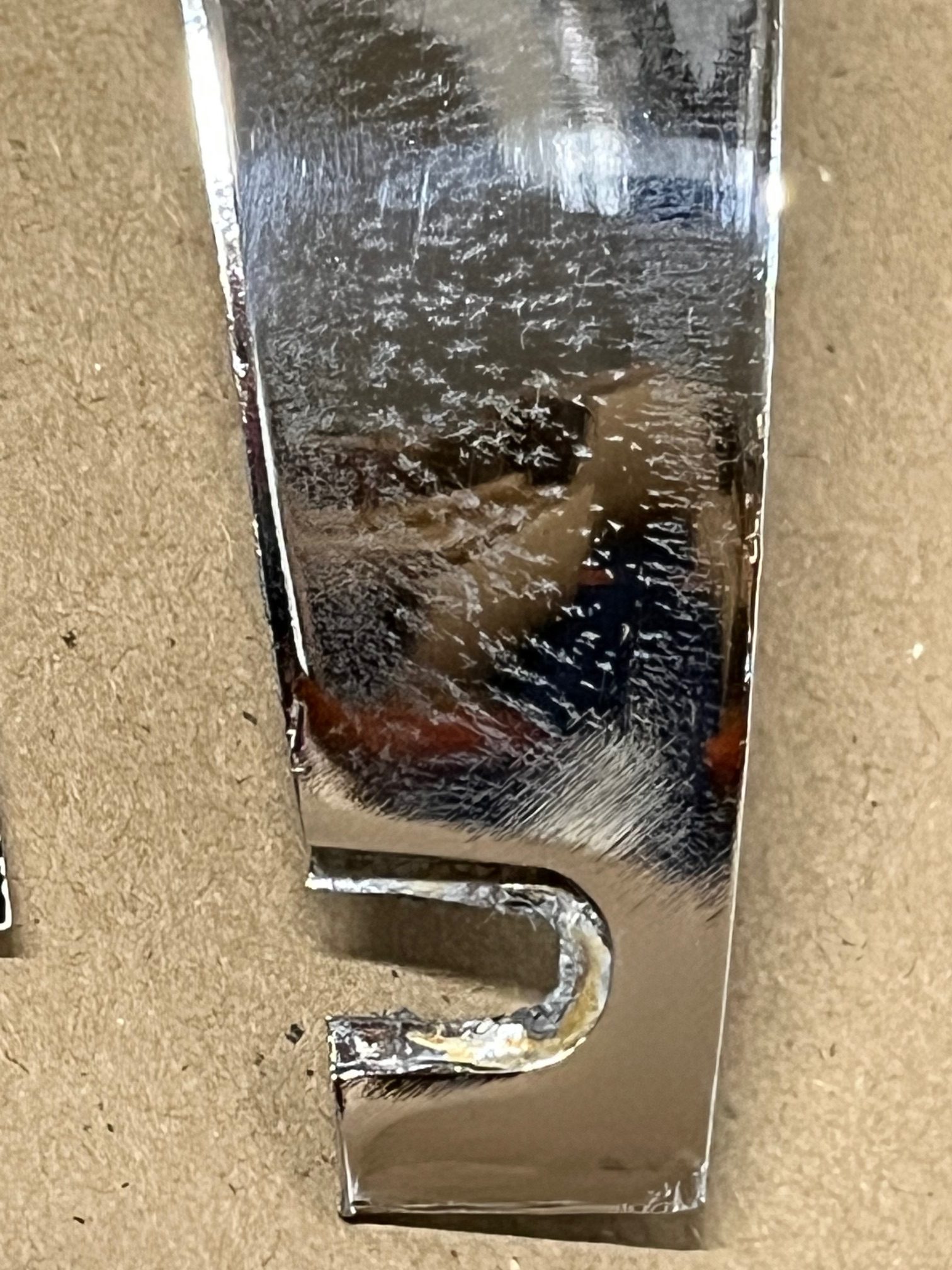 OEM 1960 Cadillac Deville Eldorado Fleetwood LEFT SIDE HEADLIGHT BUCKET HOUSING CHROME TRIM HOOD EXTENSION MOLDING #1473377/#3511912 - Image 13