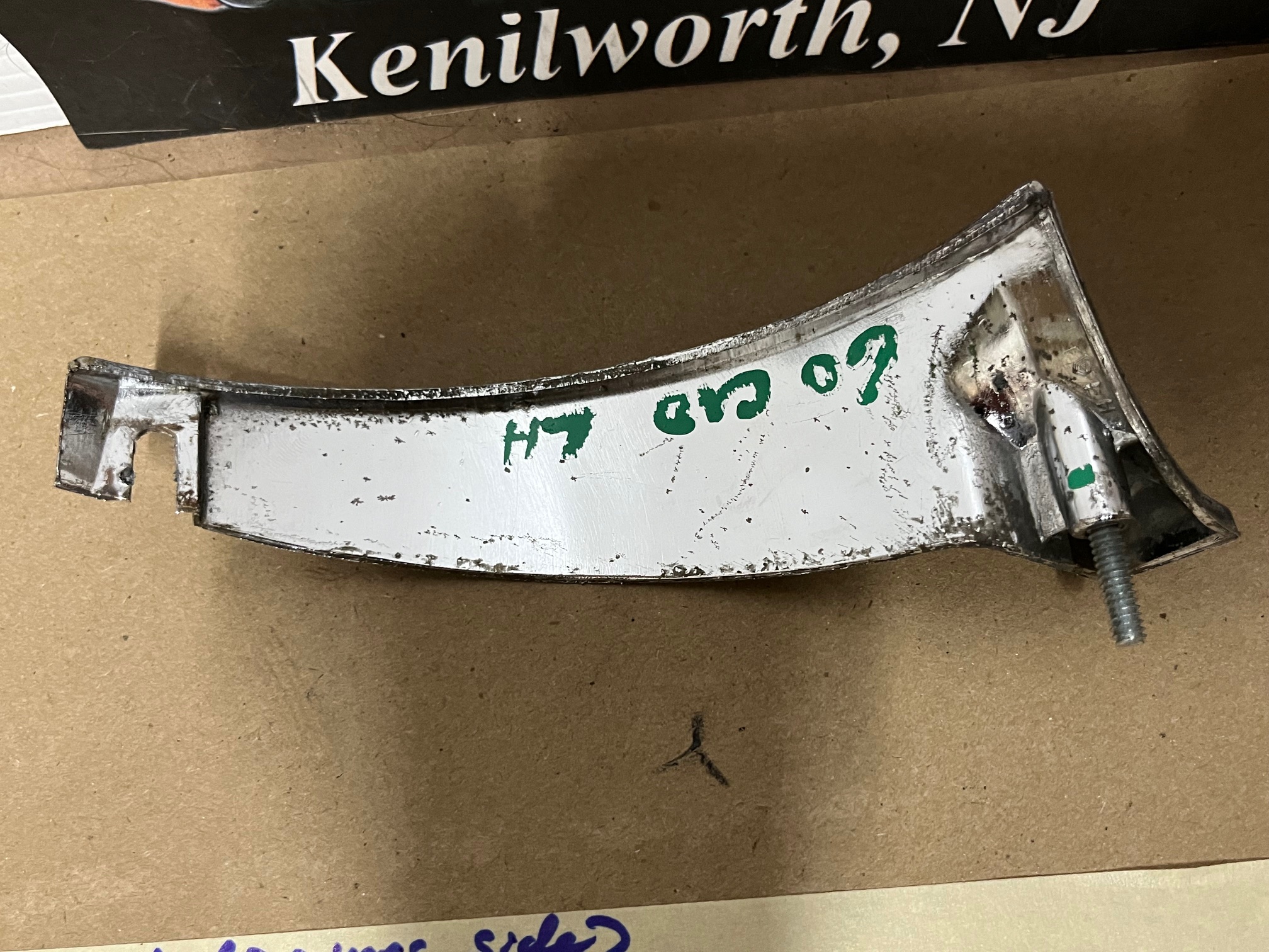 OEM 1960 Cadillac Deville Eldorado Fleetwood LEFT SIDE HEADLIGHT BUCKET HOUSING CHROME TRIM HOOD EXTENSION MOLDING #1473377/#3511912 - Image 17
