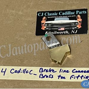 OEM 1958 1959 1960 1961 1962 1963 1964 1965 1966 1967 1968 Cadillac Deville Eldorado Fleetwood BRAKE LINE PIPE CONNECTION TEE TREE BRASS FITTING #1470275