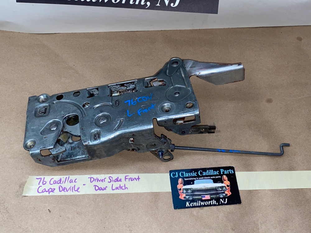 OEM 1976 Cadillac Coupe Deville 1976 1977 1978 Eldorado LEFT DRIVER SIDE FRONT DOOR LATCH #20005893 - Image 8