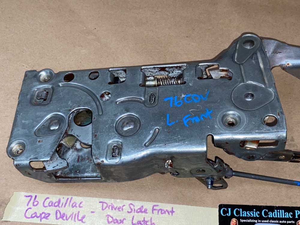 OEM 1976 Cadillac Coupe Deville 1976 1977 1978 Eldorado LEFT DRIVER SIDE FRONT DOOR LATCH #20005893 - Image 10
