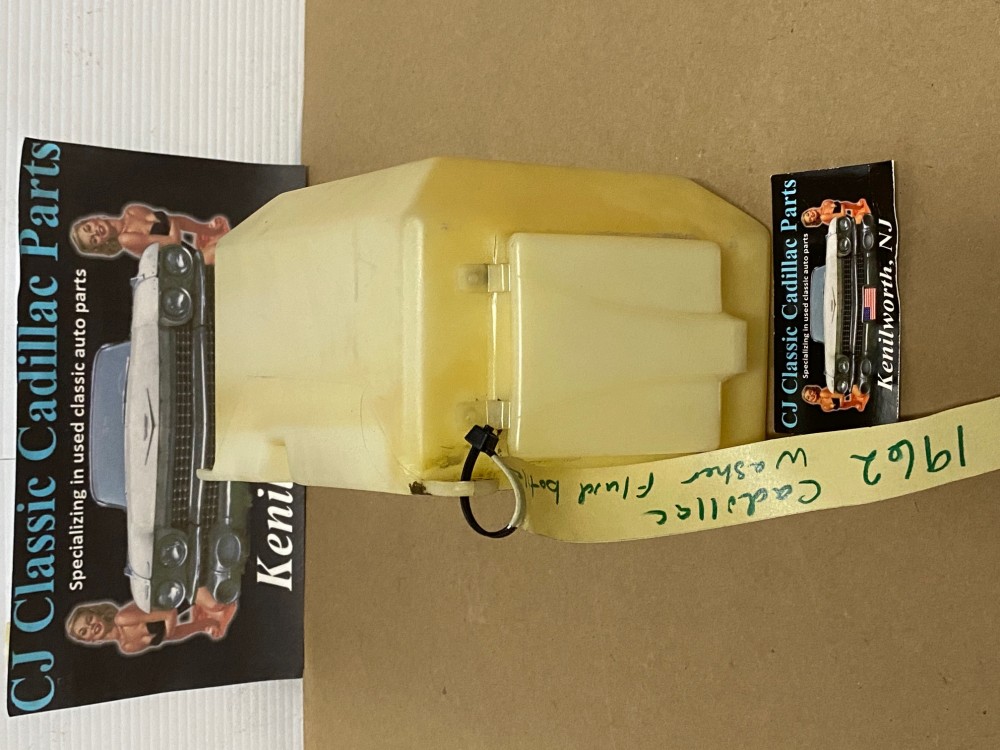 OEM 1962 Cadillac DEVILLE ELDORADO FLEETWOOD WINDSHIELD WASHER FLUID BOTTLE RESERVOIR TANK & CAP LID #1479109 - Image 14