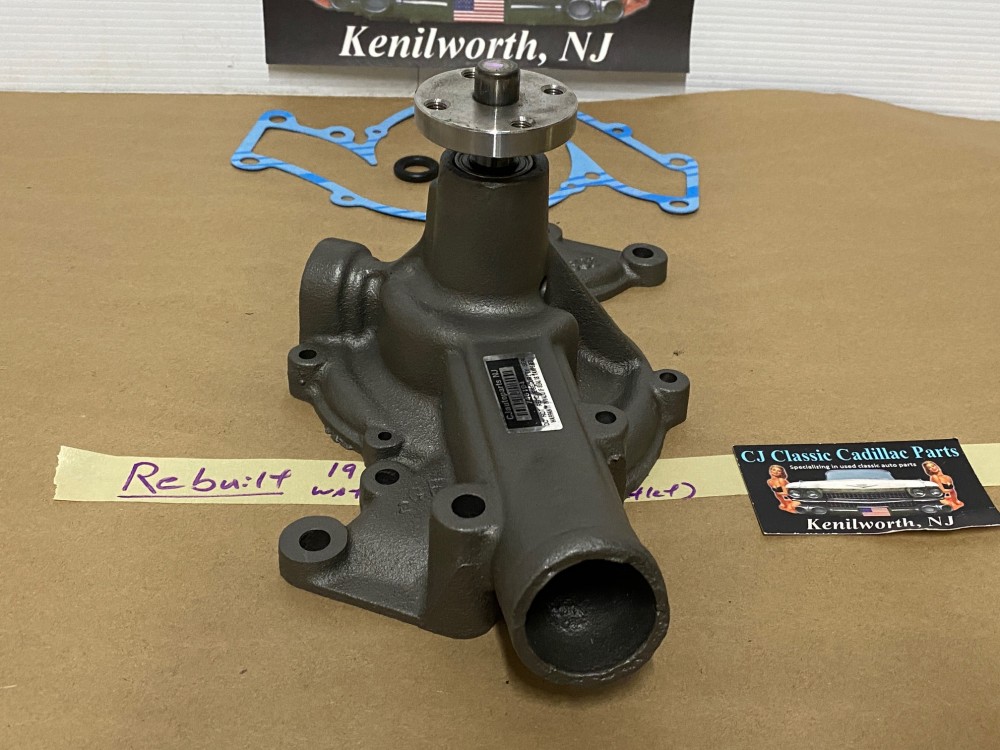 USA REBUILT CAST IRON 1966 1967 CADILLAC ELDORADO DEVILLE FLEETWOOD CALAIS WATER PUMP SINGLE OUTLET WITH GASKET & SEAL - Image 3