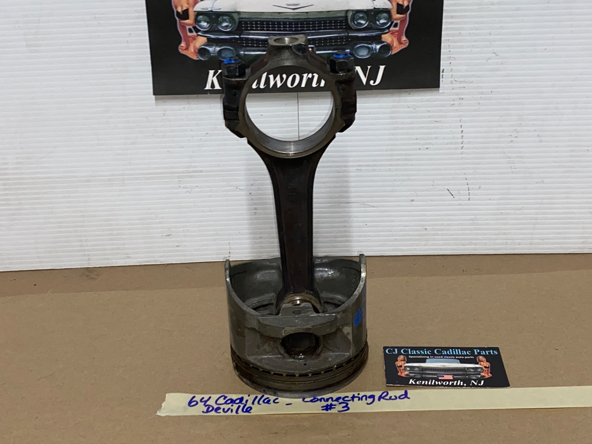 OEM 1964 1965 1966 1967 Cadillac Deville Fleetwood Eldorado Calais 429 ENGINE CONNECTING ROD & PISTON #3 - Image 12