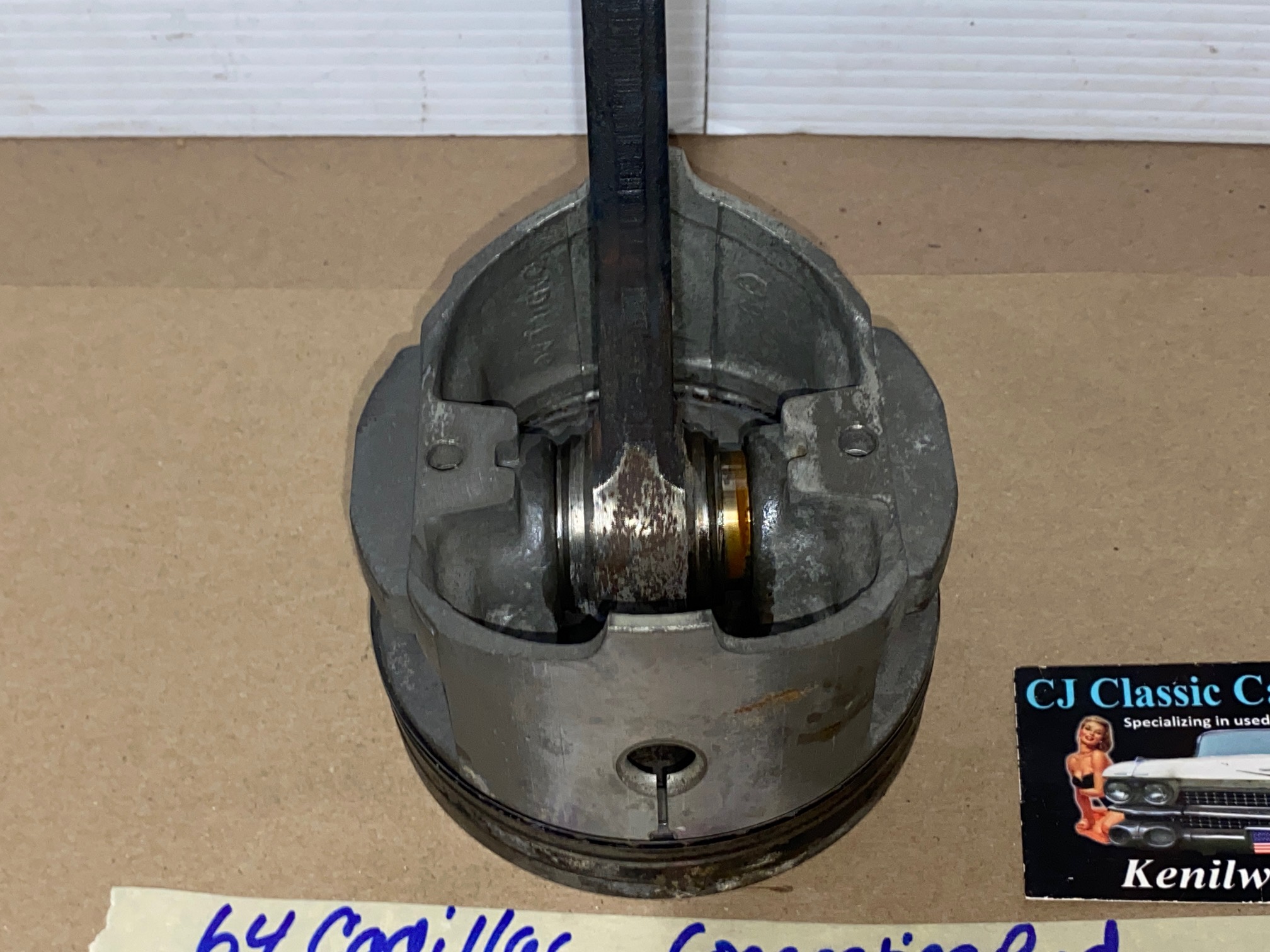 OEM 1964 1965 1966 1967 Cadillac Deville Fleetwood Eldorado Calais 429 ENGINE CONNECTING ROD & PISTON #3 - Image 9