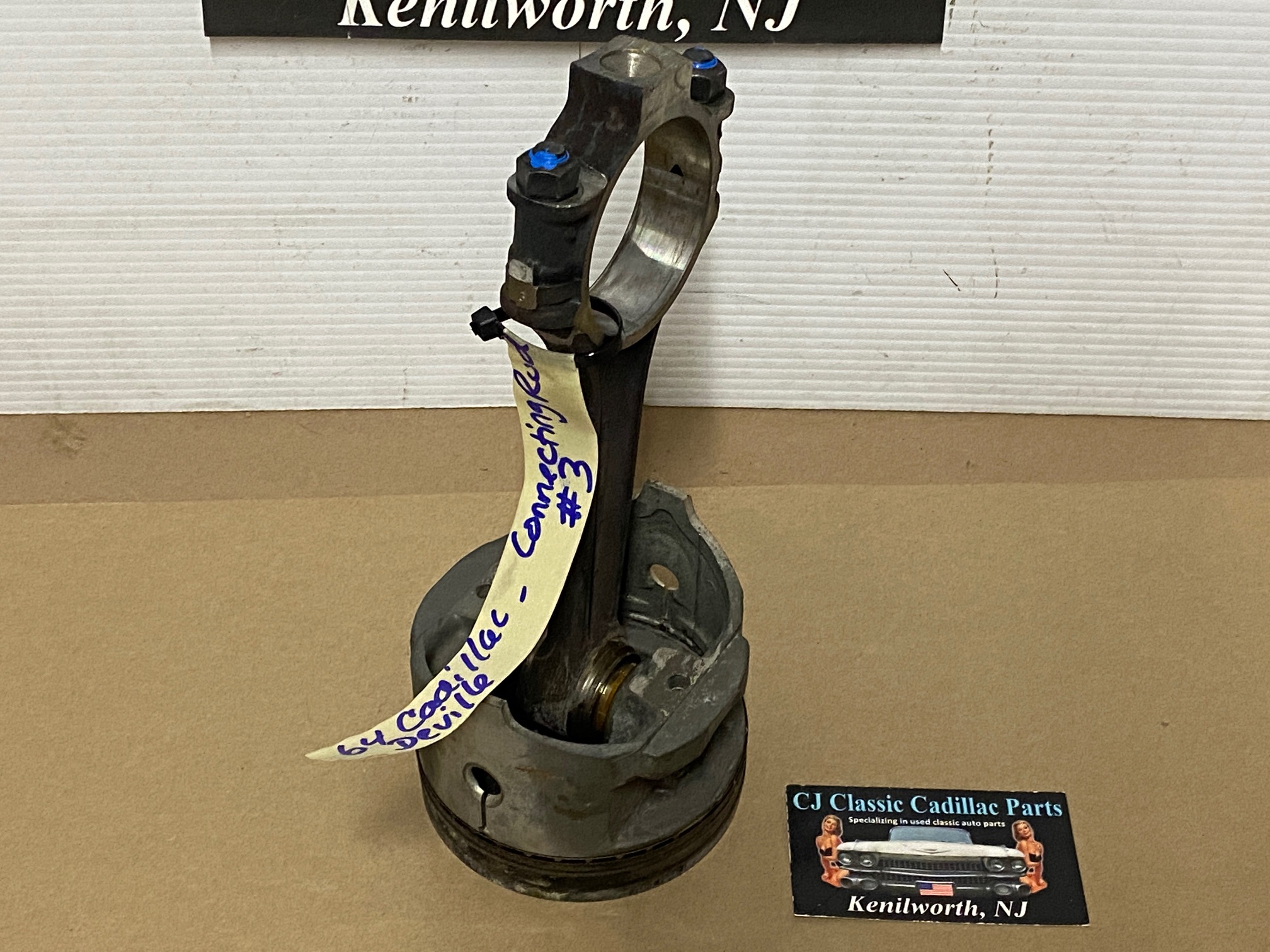 OEM 1964 1965 1966 1967 Cadillac Deville Fleetwood Eldorado Calais 429 ENGINE CONNECTING ROD & PISTON #3 - Image 17