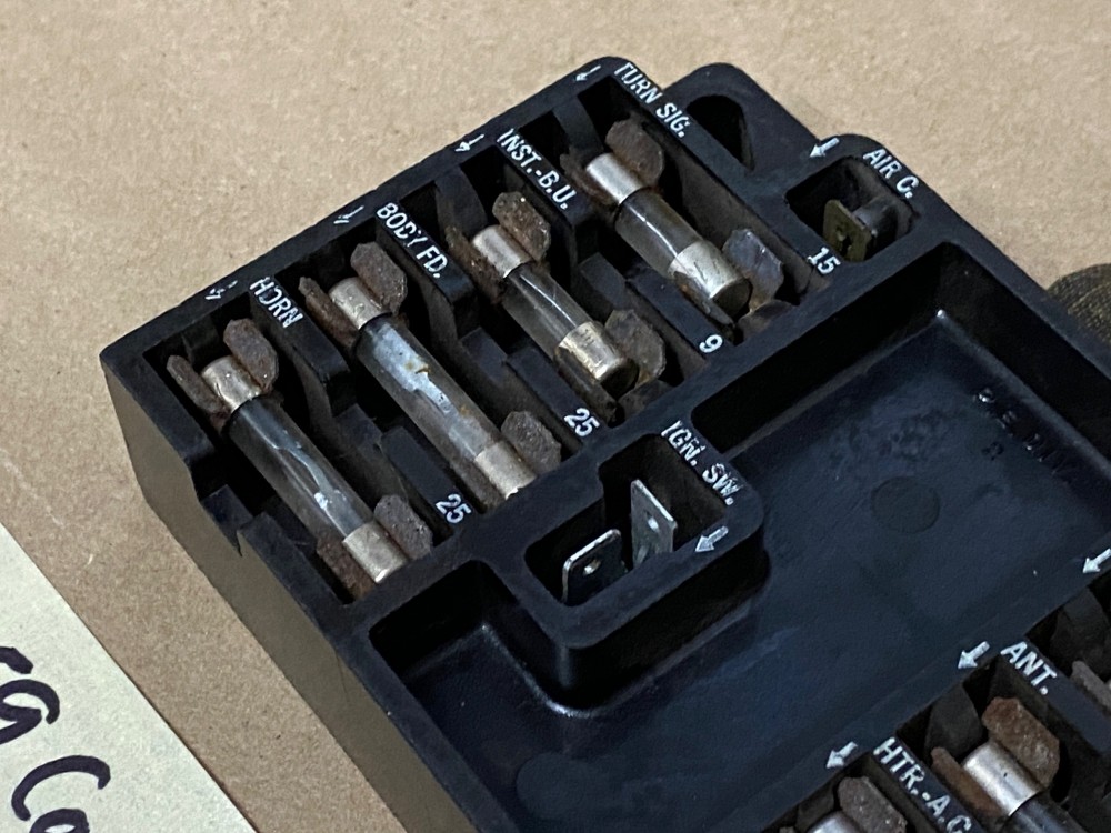 OEM 1959 1960 Cadillac Deville Eldorado Fleetwood UNDER DASH FUSE BOX PANEL - Image 5