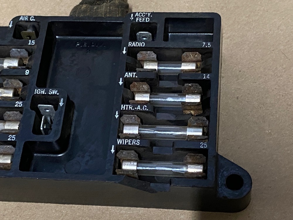OEM 1959 1960 Cadillac Deville Eldorado Fleetwood UNDER DASH FUSE BOX PANEL - Image 6