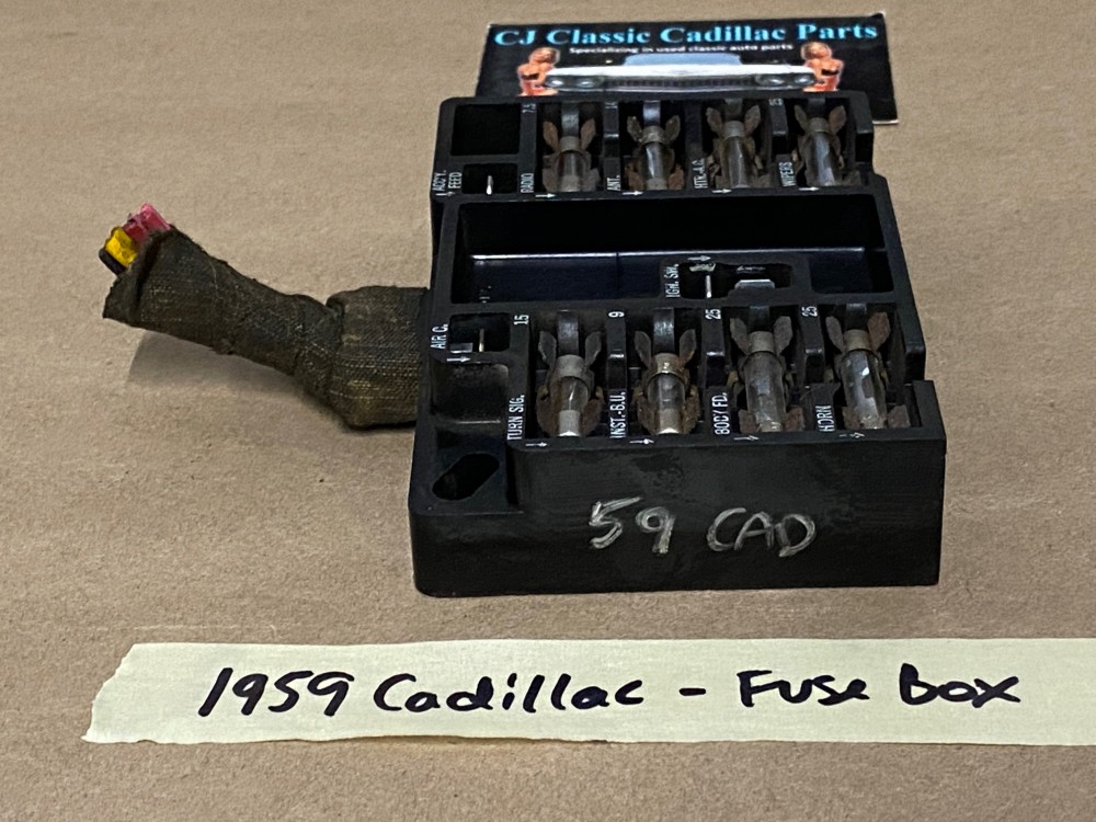 OEM 1959 1960 Cadillac Deville Eldorado Fleetwood UNDER DASH FUSE BOX PANEL - Image 8