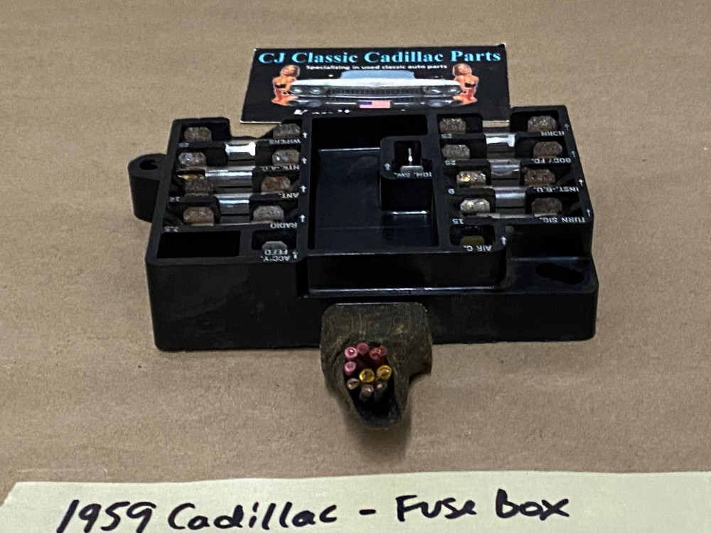 OEM 1959 1960 Cadillac Deville Eldorado Fleetwood UNDER DASH FUSE BOX PANEL - Image 9