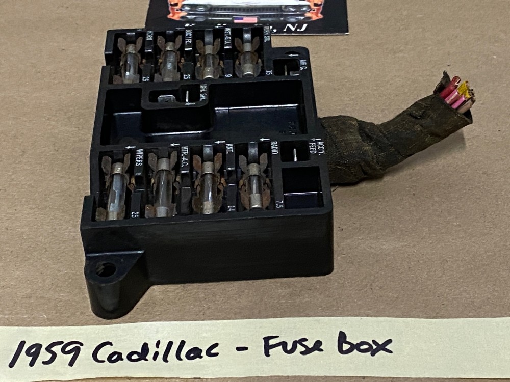 OEM 1959 1960 Cadillac Deville Eldorado Fleetwood UNDER DASH FUSE BOX PANEL - Image 10