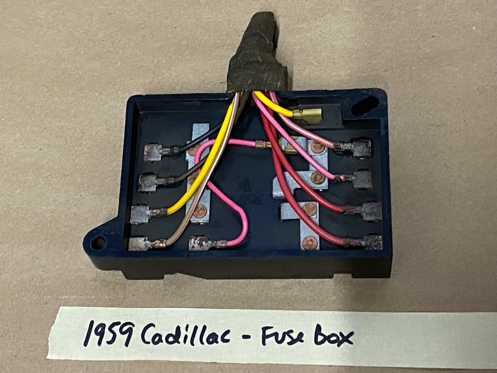 OEM 1959 1960 Cadillac Deville Eldorado Fleetwood UNDER DASH FUSE BOX PANEL - Image 11