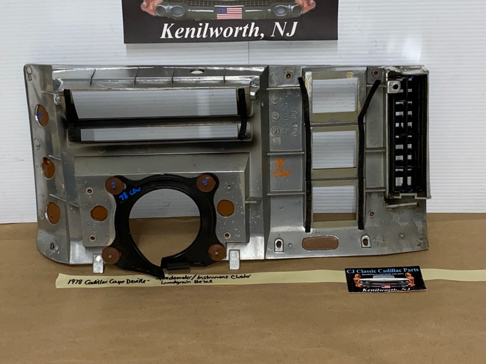 OEM 1977 1978 1979 1980 Cadillac Deville Fleetwood DASH SPEEDOMETER INSTRUMENT CLUSTER WOODGRAIN BEZEL W/ VENT #1609878/#9760113-1 - Image 15