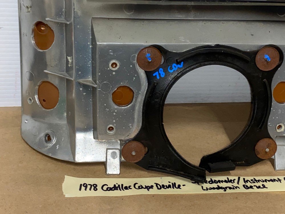OEM 1977 1978 1979 1980 Cadillac Deville Fleetwood DASH SPEEDOMETER INSTRUMENT CLUSTER WOODGRAIN BEZEL W/ VENT #1609878/#9760113-1 - Image 21