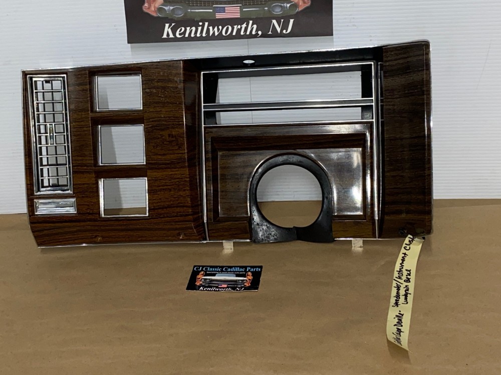 OEM 1977 1978 1979 1980 Cadillac Deville Fleetwood DASH SPEEDOMETER INSTRUMENT CLUSTER WOODGRAIN BEZEL W/ VENT #1609878/#9760113-1 - Image 24
