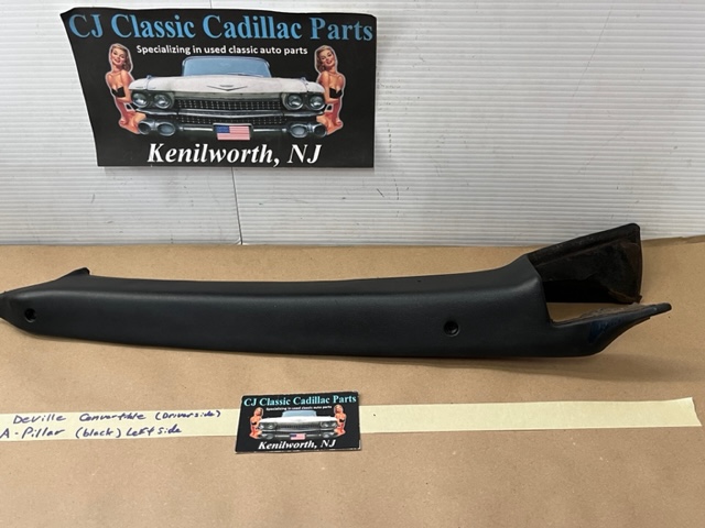 OEM 1969 1970 Cadillac Deville Convertible LEFT DRIVER SIDE INTERIOR WINDSHIELD POST A PILLAR TRIM - Image 9