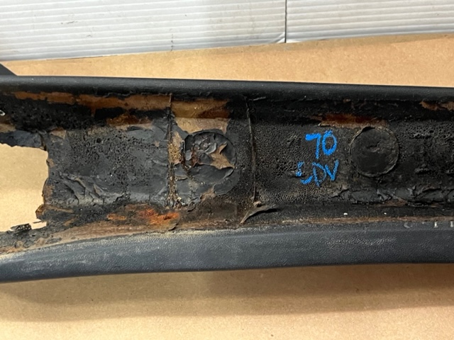 OEM 1969 1970 Cadillac Deville Convertible LEFT DRIVER SIDE INTERIOR WINDSHIELD POST A PILLAR TRIM - Image 20