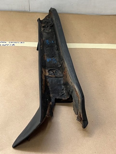 OEM 1969 1970 Cadillac Deville Convertible LEFT DRIVER SIDE INTERIOR WINDSHIELD POST A PILLAR TRIM - Image 22