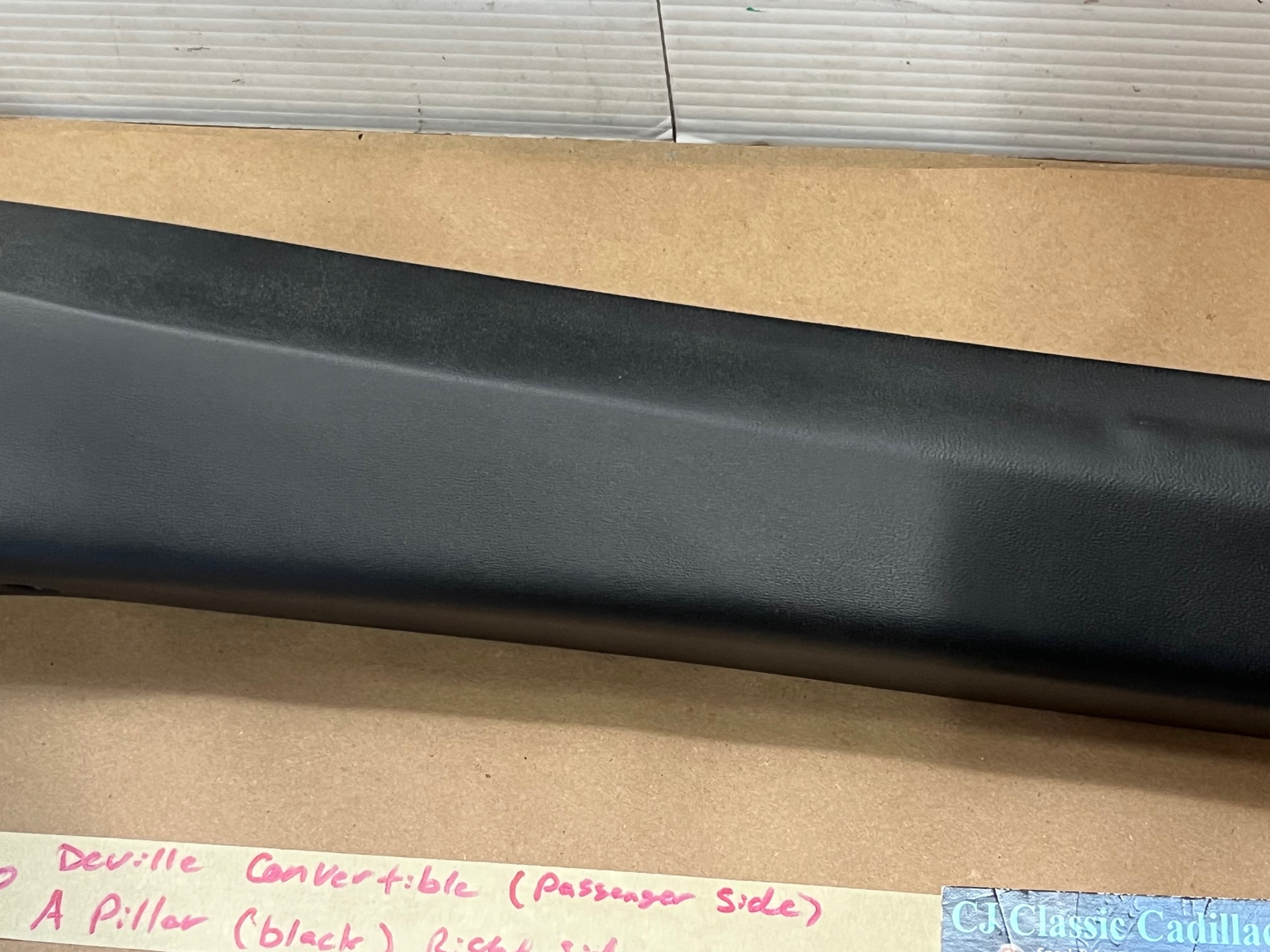 OEM 1969 1970 Cadillac Deville Convertible RIGHT DRIVER SIDE INTERIOR WINDSHIELD POST A PILLAR TRIM - Image 6