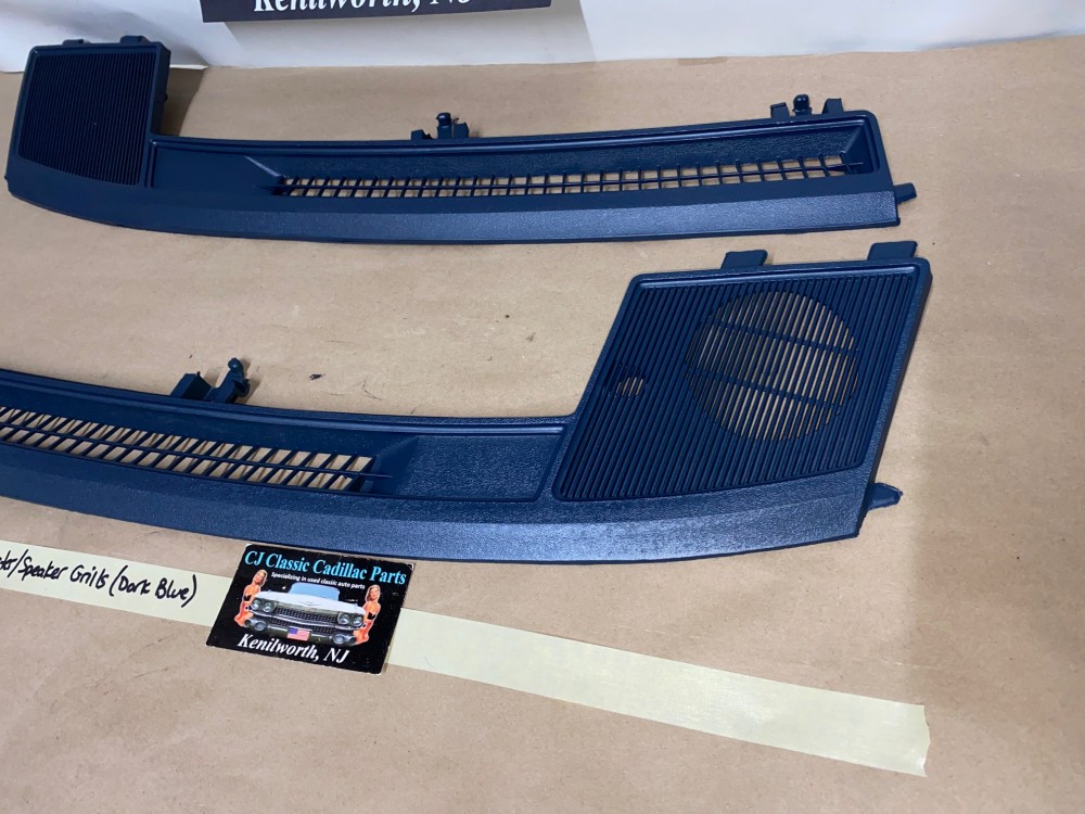OEM 1971 1972 1973 Cadillac Deville Calais Fleetwood Eldorado DASH DEFROSTER SPEAKER GRILL VENT TRIM *DARK BLUE* #1600717 (Right)/ #1600702 (Left) - Image 7