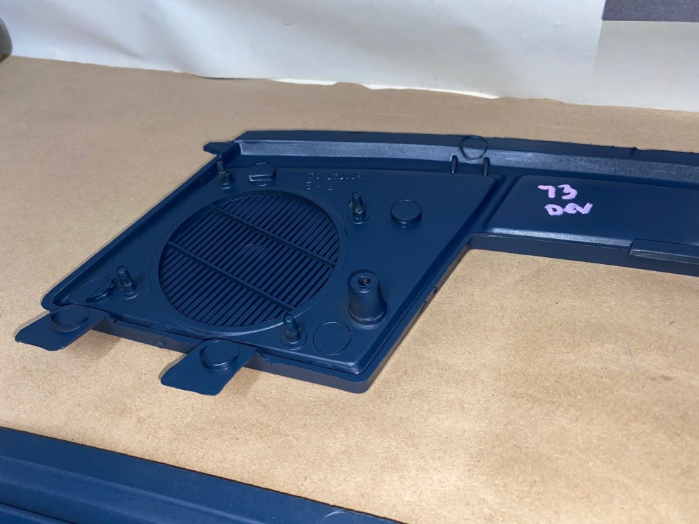 OEM 1971 1972 1973 Cadillac Deville Calais Fleetwood Eldorado DASH DEFROSTER SPEAKER GRILL VENT TRIM *DARK BLUE* #1600717 (Right)/ #1600702 (Left) - Image 9