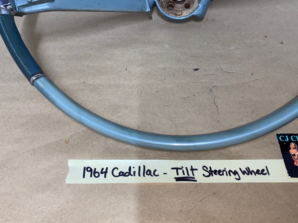 OEM 1963 1964 CADILLAC DEVILLE ELDORADO FLEETWOOD TILT STEERING COLUMN WHEEL #9740656 - Image 3