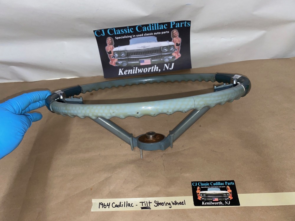 OEM 1963 1964 CADILLAC DEVILLE ELDORADO FLEETWOOD TILT STEERING COLUMN WHEEL #9740656 - Image 11