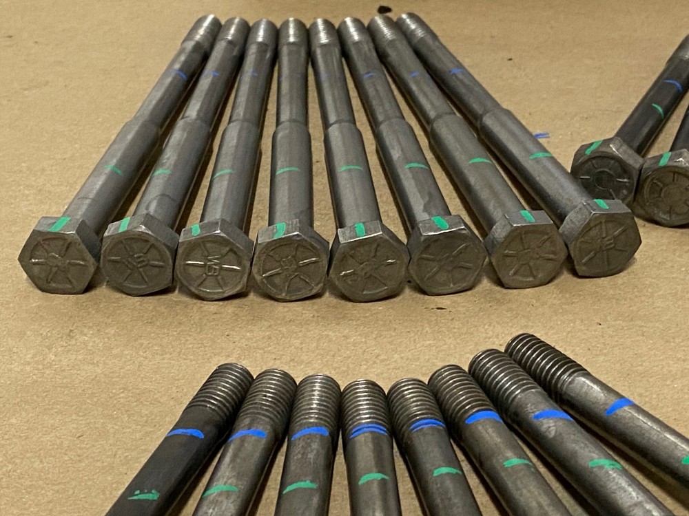 OEM 1964 1965 1966 Cadillac Deville Fleetwood Eldorado Calais 429 Engine CYLINDER HEAD BOLTS - COMPLETE SET (LEFT & RIGHT)1480973/1480979/1480975/1480974 - Image 17