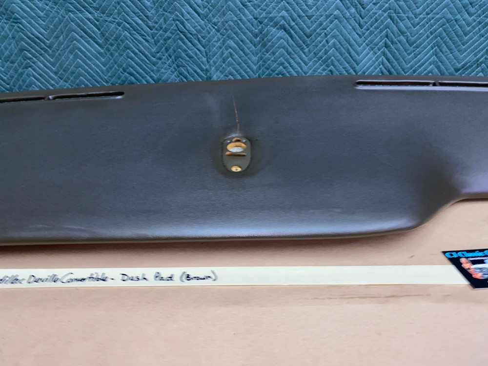 OEM 1961 1962 Cadillac Deville Eldorado Fleetwood TOP DASH PAD DASHBOARD (Dark Brown) - Image 12