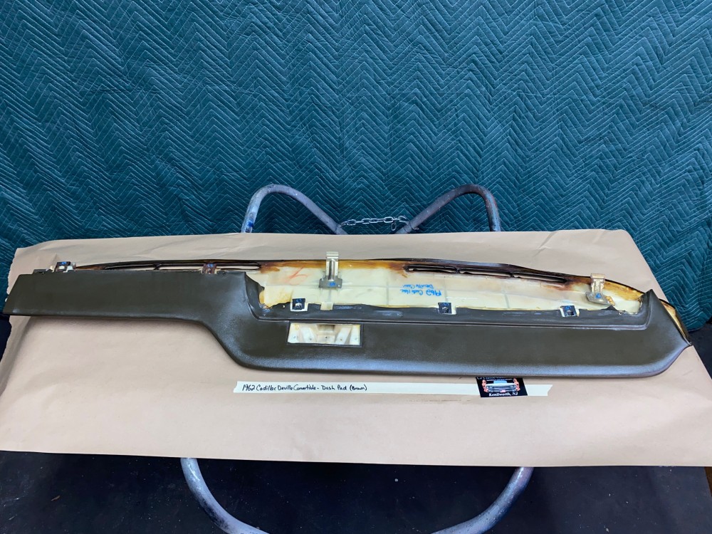 OEM 1961 1962 Cadillac Deville Eldorado Fleetwood TOP DASH PAD DASHBOARD (Dark Brown) - Image 15