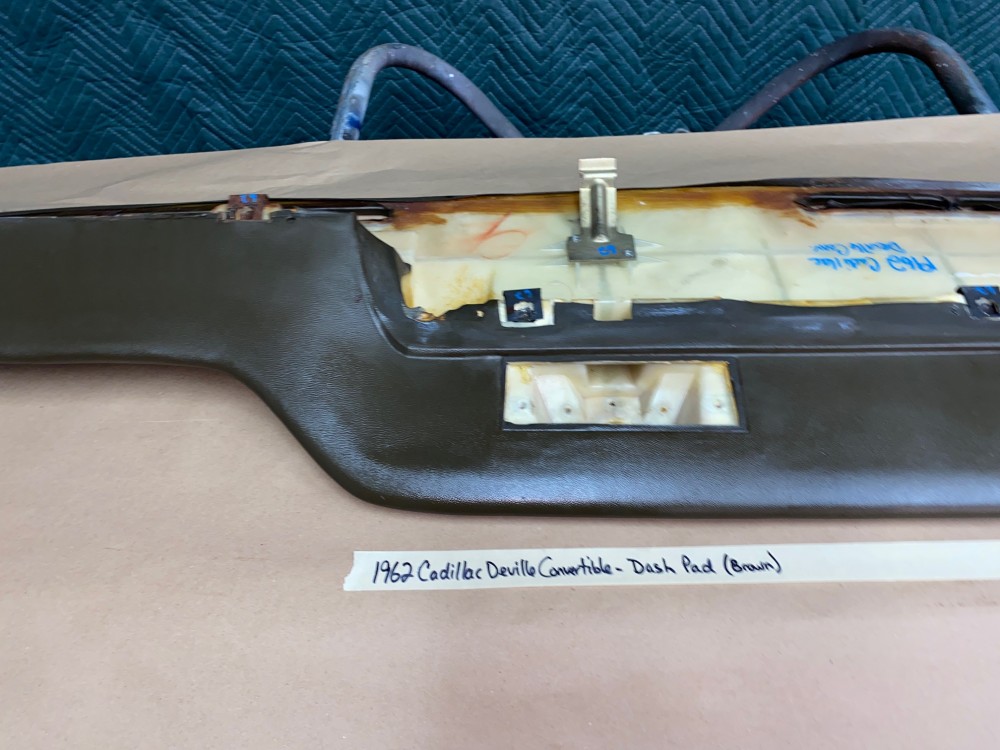 OEM 1961 1962 Cadillac Deville Eldorado Fleetwood TOP DASH PAD DASHBOARD (Dark Brown) - Image 17