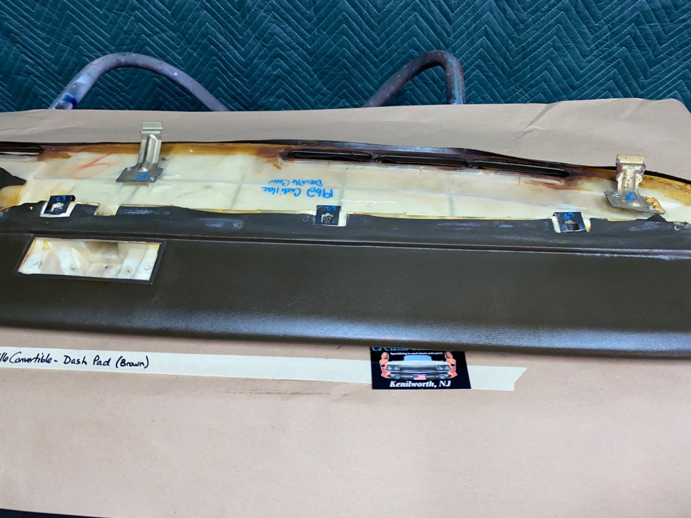 OEM 1961 1962 Cadillac Deville Eldorado Fleetwood TOP DASH PAD DASHBOARD (Dark Brown) - Image 18