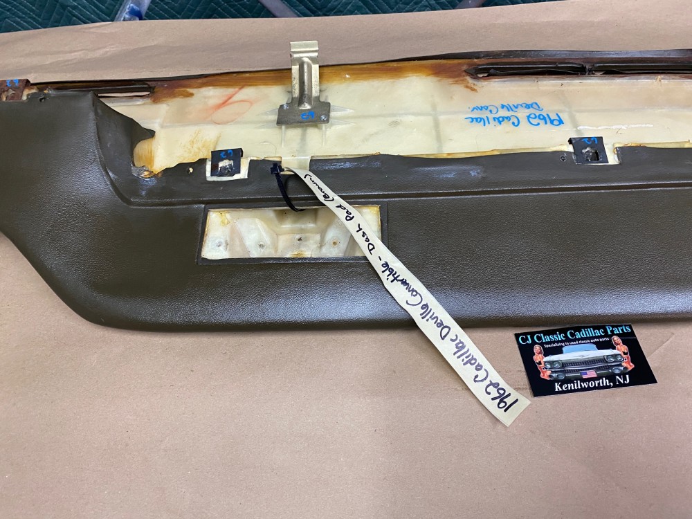 OEM 1961 1962 Cadillac Deville Eldorado Fleetwood TOP DASH PAD DASHBOARD (Dark Brown) - Image 34