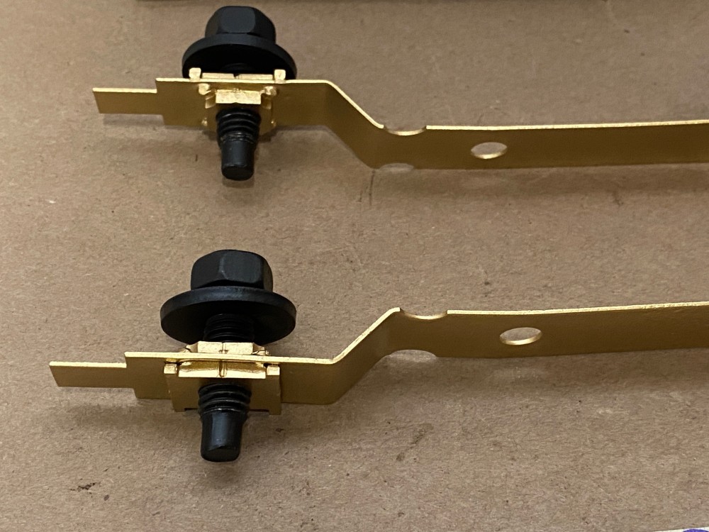 RESTORED OEM 1975 1976 Cadillac Deville Fleetwood Calais 1975 1976 1977 1978 Eldorado HOOD HINGE RETAINER MOUNTING BRACKETS - PAIR #3516238 - Image 6