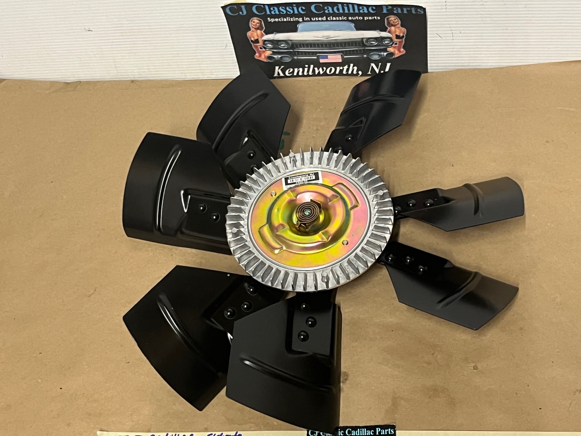 Restored 1974 1975 1976 Cadillac Deville Eldorado Fleetwood Calais 472/500 A/C Cooling Engine 7-BLADE FAN WITH NEW CLUTCH - Image 14