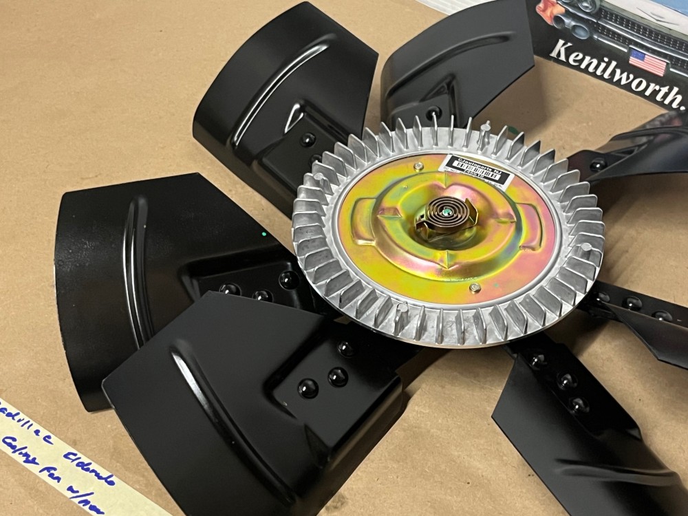 Restored 1974 1975 1976 Cadillac Deville Eldorado Fleetwood Calais 472/500 A/C Cooling Engine 7-BLADE FAN WITH NEW CLUTCH - Image 13