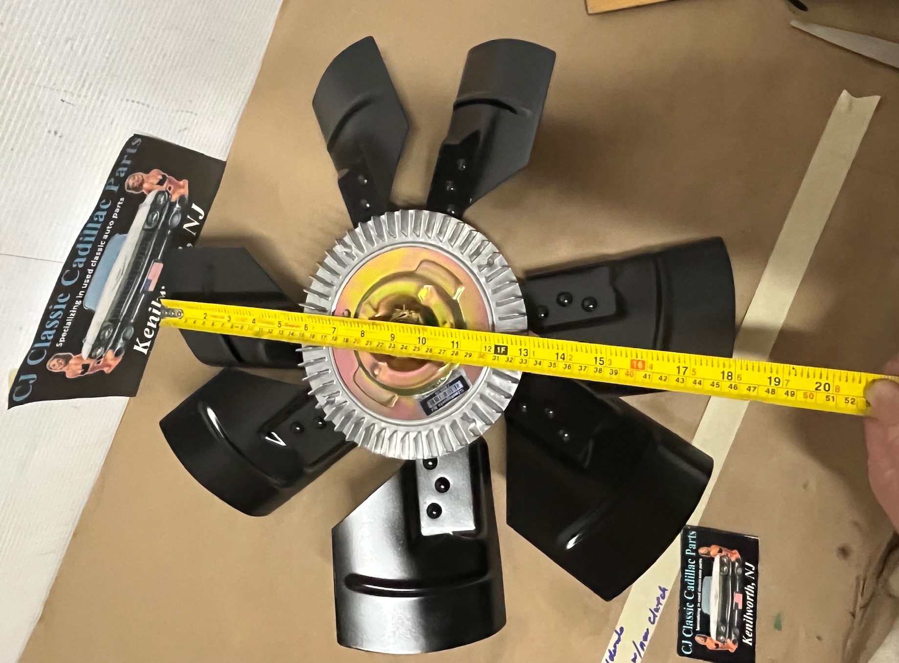 Restored 1974 1975 1976 Cadillac Deville Eldorado Fleetwood Calais 472/500 A/C Cooling Engine 7-BLADE FAN WITH NEW CLUTCH - Image 9