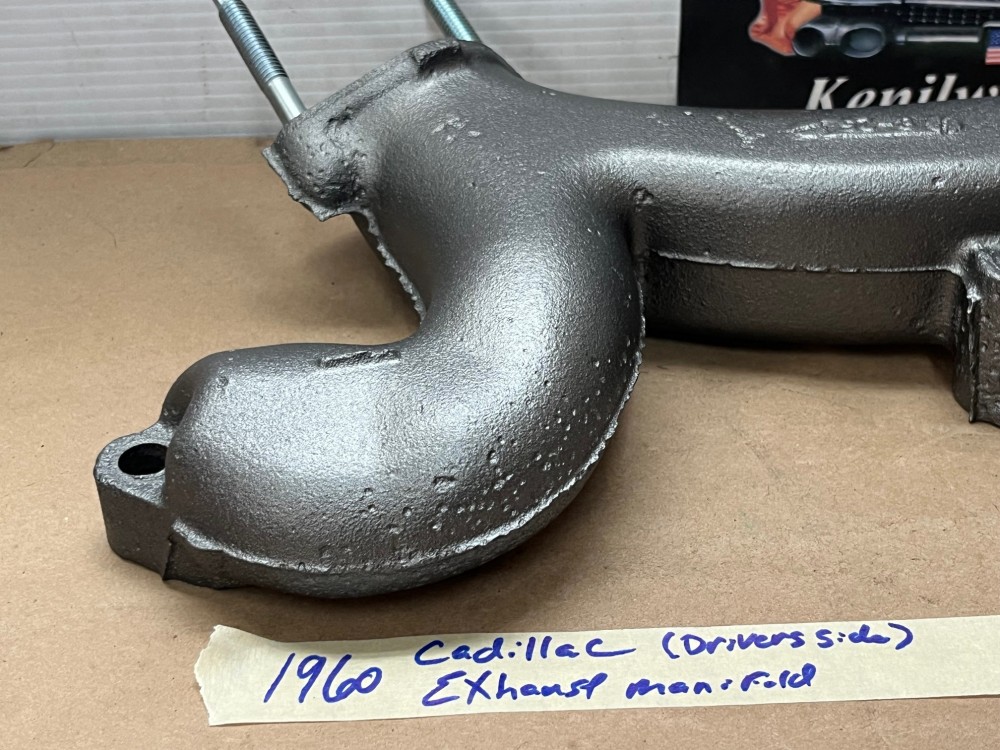OEM 1957 1959 1960 CADILLAC DEVILLE ELDORADO FLEETWOOD 390 ENGINE LEFT DRIVER SIDE EXHAUST MANIFOLD #1464237 - Image 11