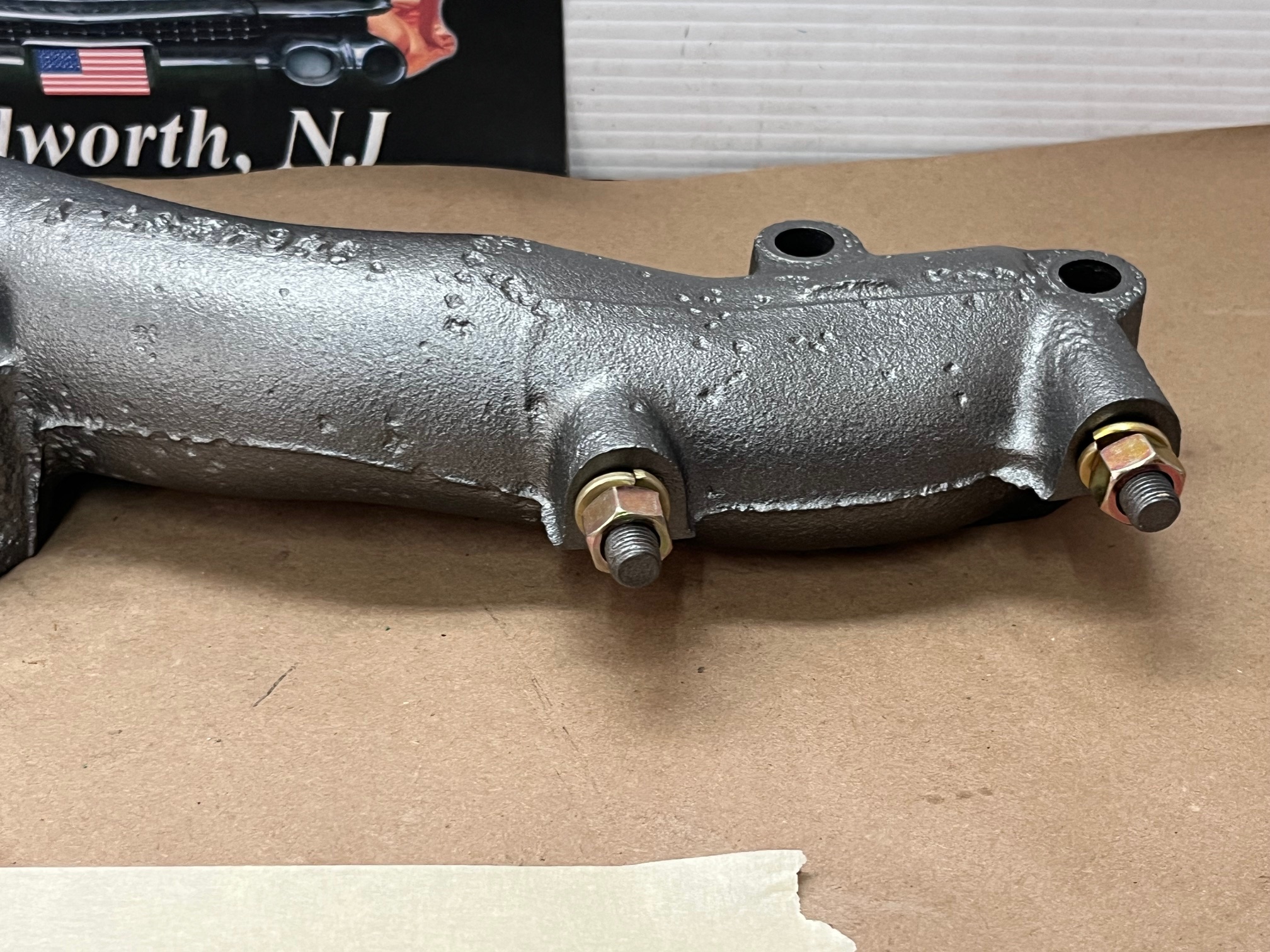 OEM 1957 1959 1960 CADILLAC DEVILLE ELDORADO FLEETWOOD 390 ENGINE LEFT DRIVER SIDE EXHAUST MANIFOLD #1464237 - Image 9