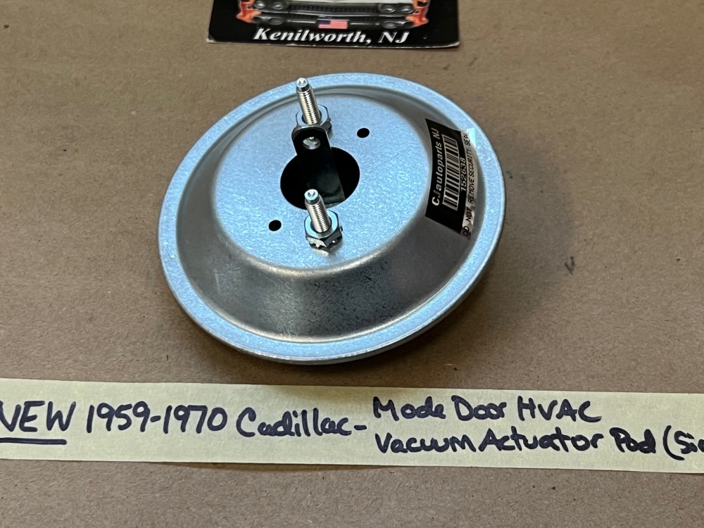 NEW 1959 1960 1961 1962 1963 1964 1965 1966 1967 1968 1969 1970 Cadillac Deville Eldorado Fleetwood Calais MODE DOOR HVAC EXTERNAL HEATER BOX VACUUM ACTUATOR POD SINGLE PORT - Image 2