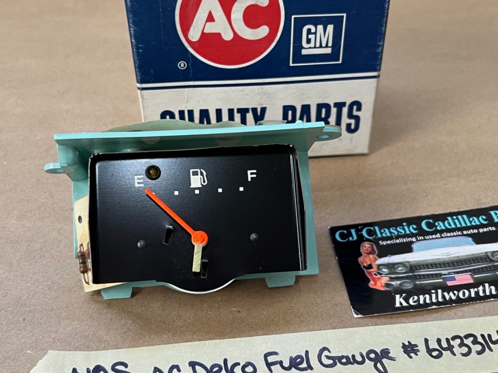 NOS AC Delco GM 1981 1982 1983 1984 1985 1986 1987 1988 1989 Cadillac Deville Fleetwood RWD FUEL GAS GAUGE WITH TELL TALE LIGHT - Image 12