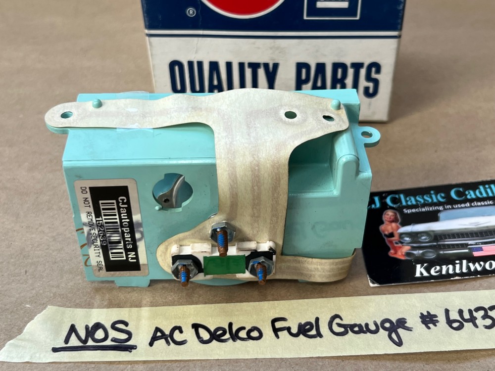 NOS AC Delco GM 1981 1982 1983 1984 1985 1986 1987 1988 1989 Cadillac Deville Fleetwood RWD FUEL GAS GAUGE WITH TELL TALE LIGHT - Image 2