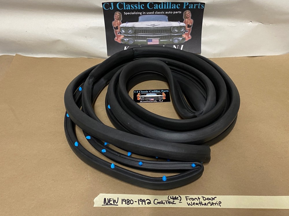 NEW 1980 1981 1982 1983 1984 1985 1986 1987 1988 1989 1990 1991 1992 Cadillac 4 DR RWD FLEETWOOD BROUGHAM 1980 1981 1982 1983 1984 CADILLAC 4 DOOR DEVILLE FRONT DOOR WEATHERSTRIP SEAL - Image 5