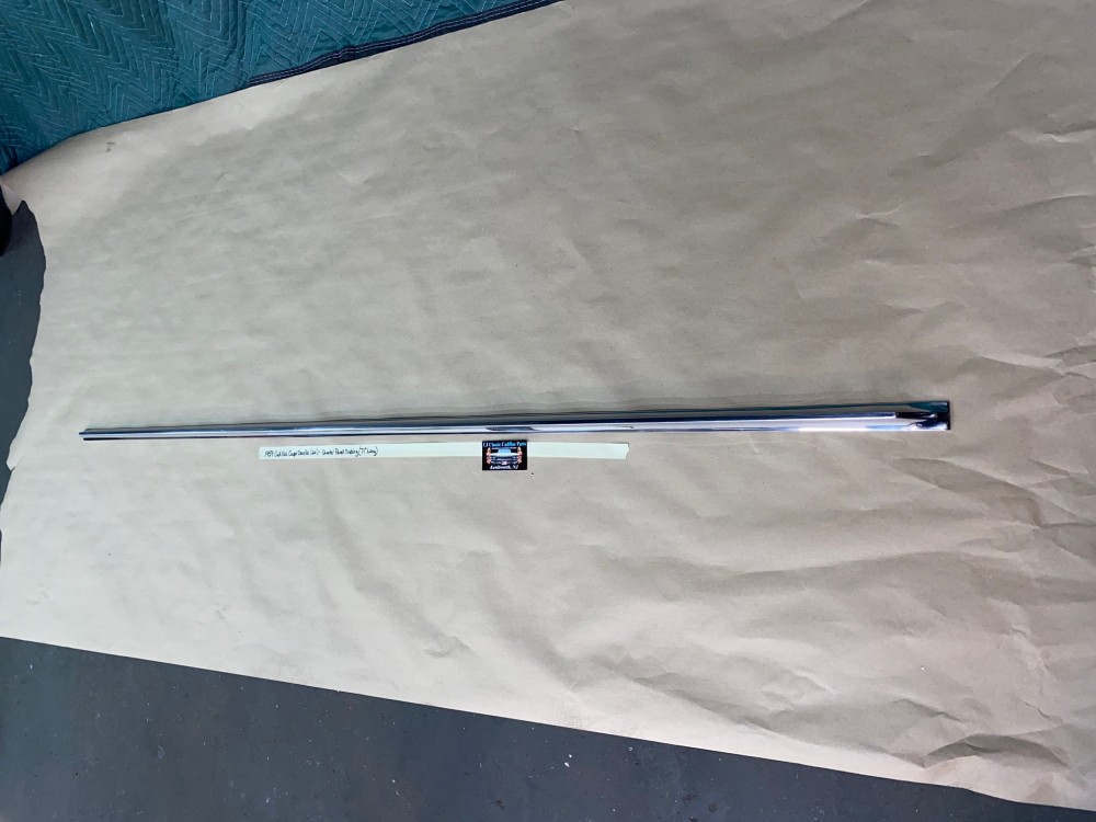 OEM 1959 Cadillac Coupe Deville 2 Door REAR QUARTER PANEL MOLDING TRIM 71" LONG #4759498/#3632001 - Image 2